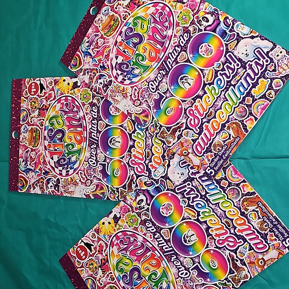Lisa frank sticker book's 600 each total of 3 books...1800 stickers Brand New - Picture 3 of 12